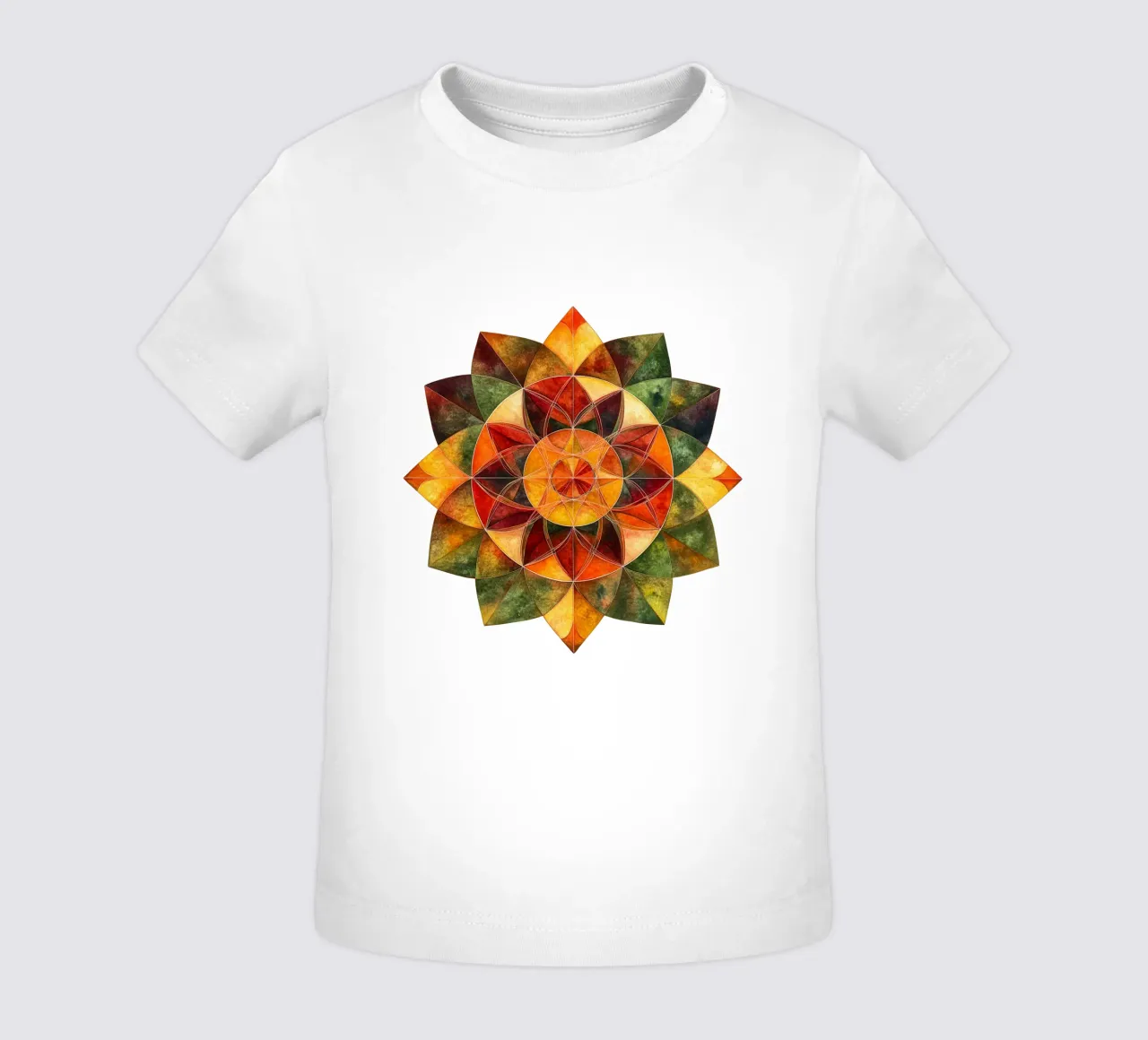 Fall Mandala baby t-shirt by Spiritual Touch