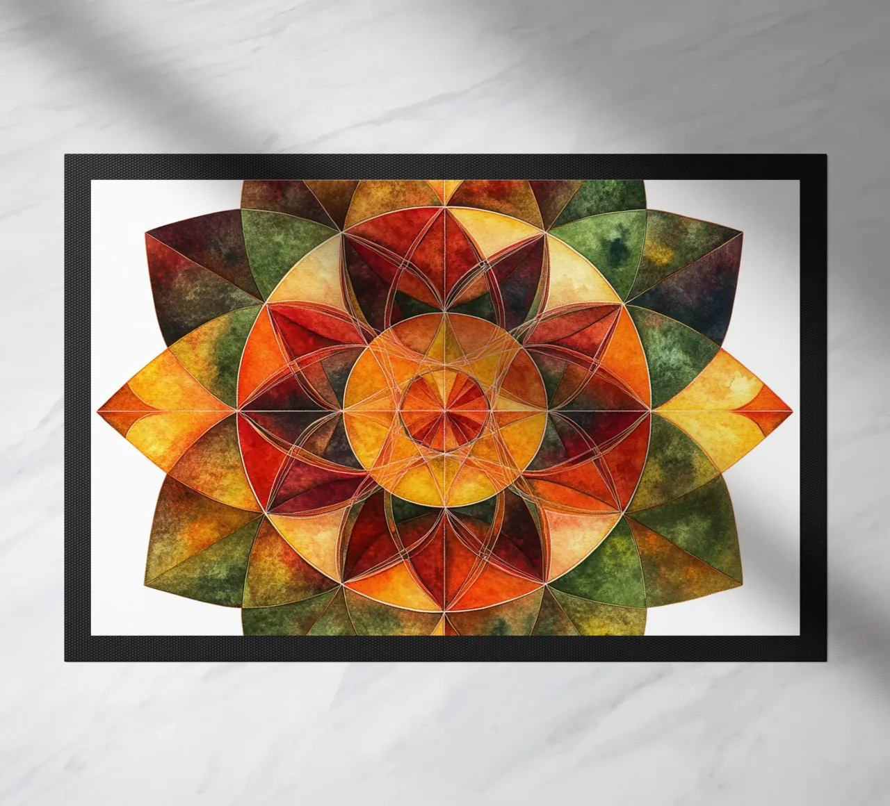 Fall Mandala doormat by Spiritual Touch