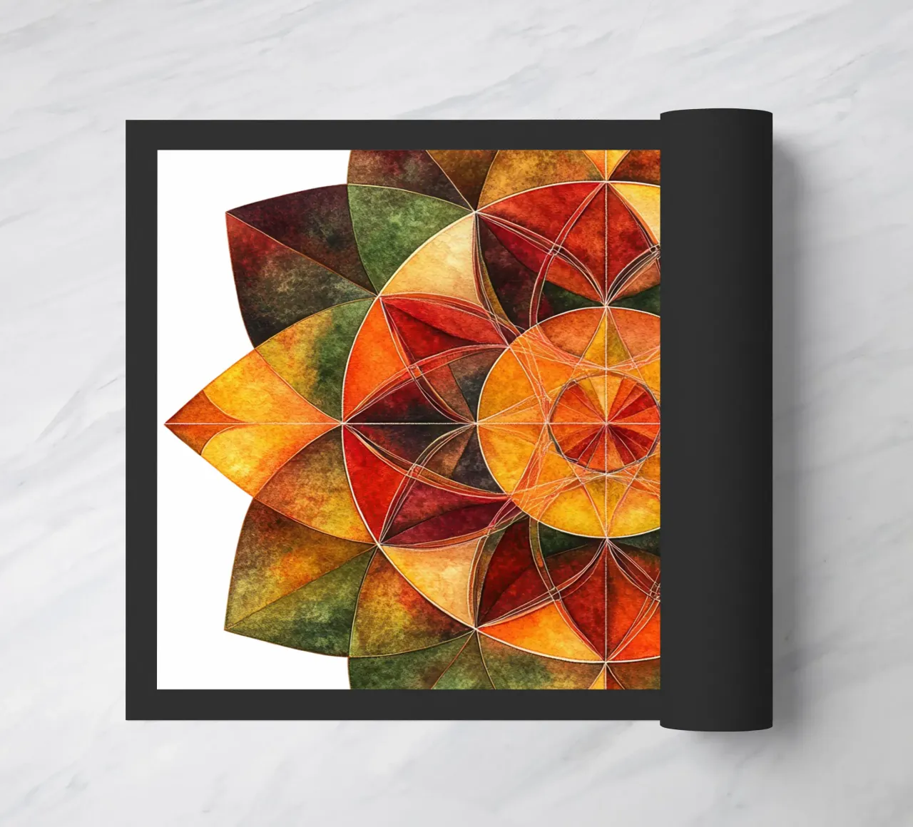 Fall Mandala doormat by Spiritual Touch