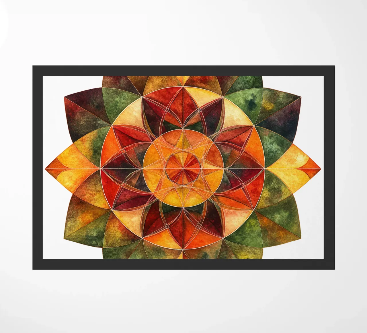 Fall Mandala doormat by Spiritual Touch