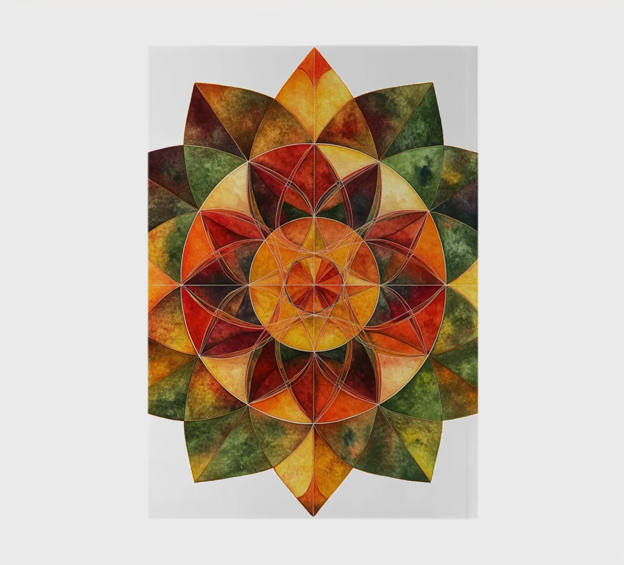 Mandala d'automne carnet de notes de Spiritual Touch