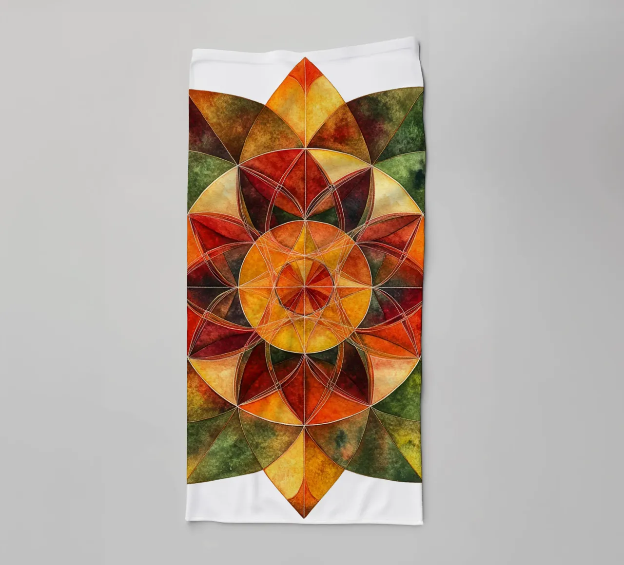 Mandala autunnale asciugamano da bagno da Spiritual Touch