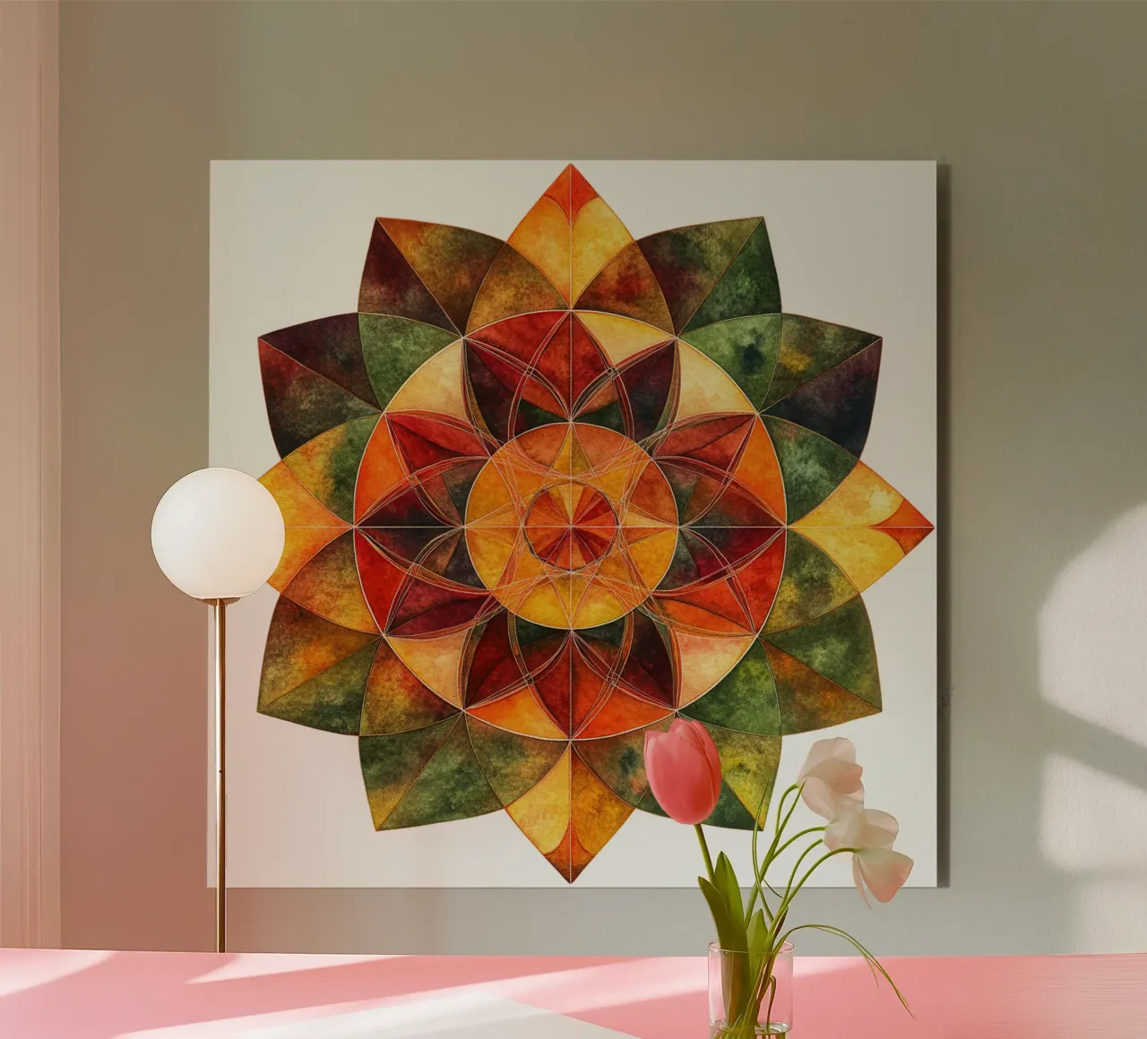 Fall Mandala alu-dibond by Spiritual Touch