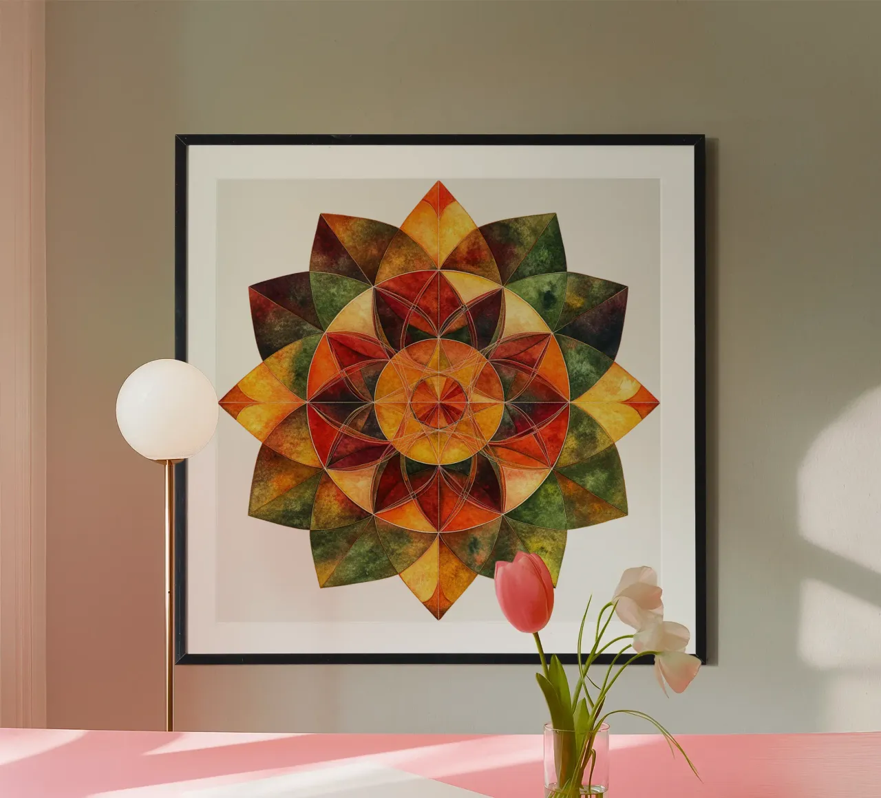 Herbst-Mandala Poster von Spiritual Touch