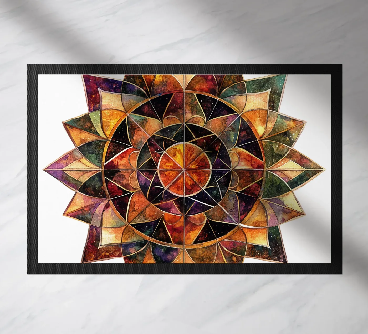 Fall Mandala doormat by Spiritual Touch