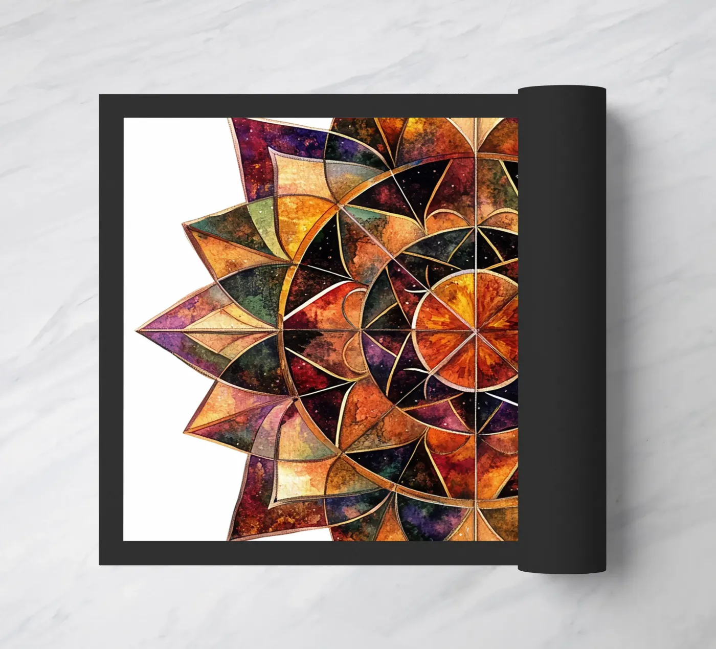 Fall Mandala doormat by Spiritual Touch