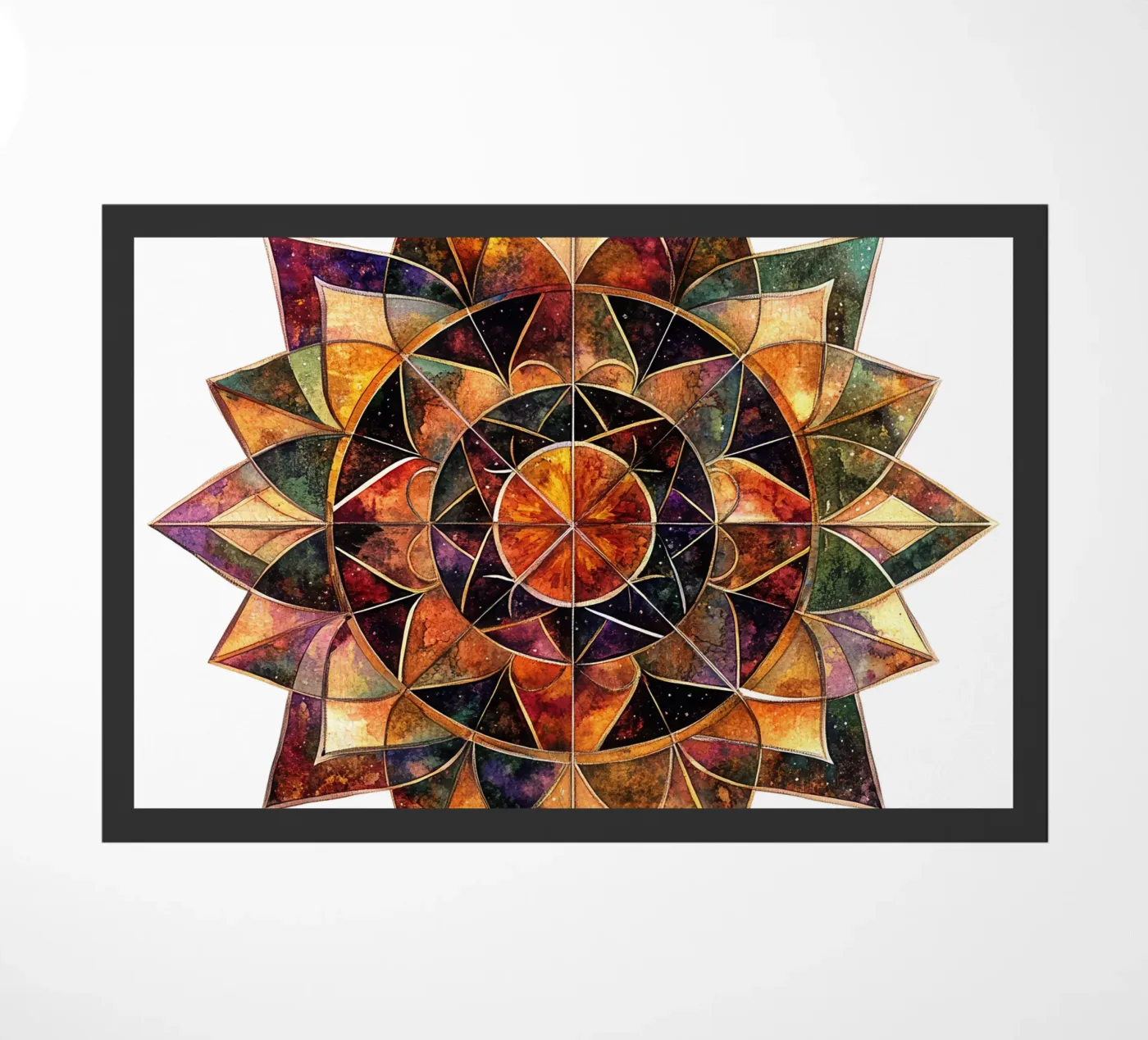 Fall Mandala doormat by Spiritual Touch