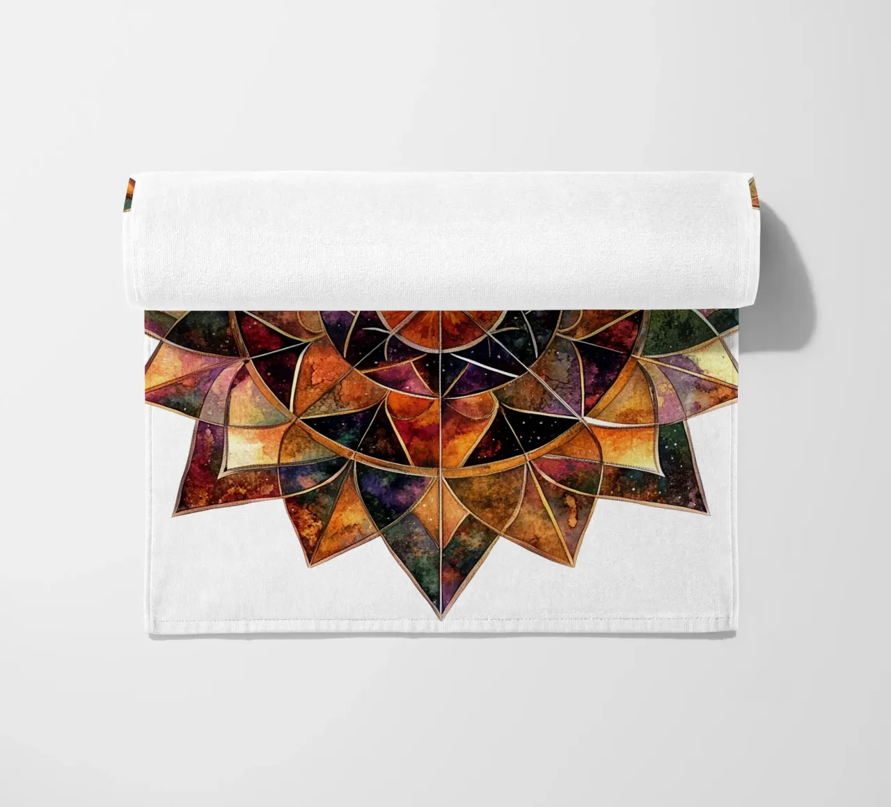 Fall Mandala beach towel by Spiritual Touch