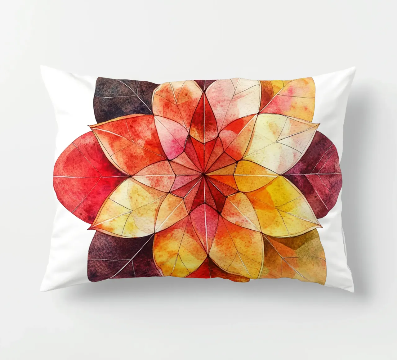Fall Mandala decorative cushion by Spiritual Touch