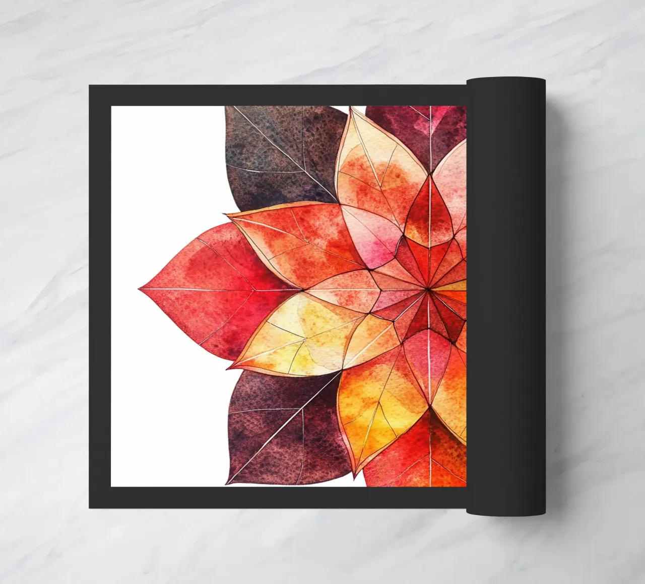 Fall Mandala doormat by Spiritual Touch