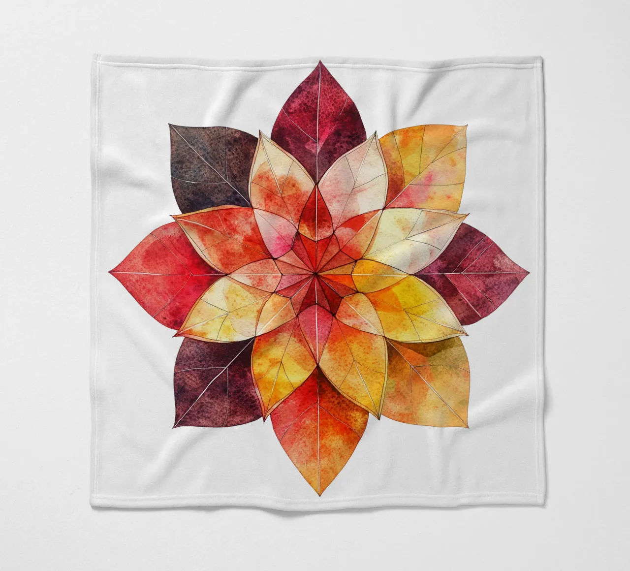 Fall Mandala fleece blanket by Spiritual Touch
