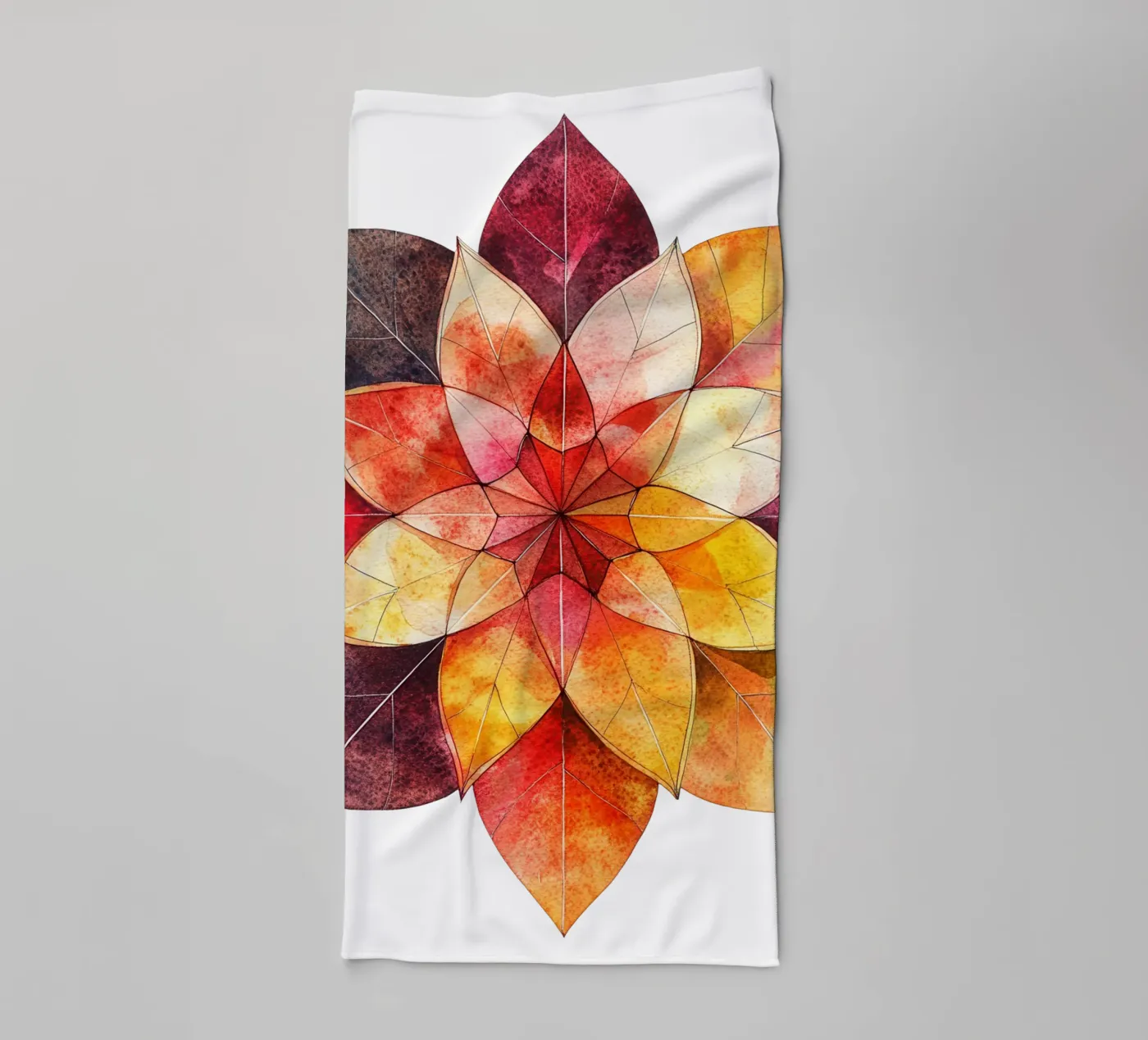 Fall Mandala towel by Spiritual Touch