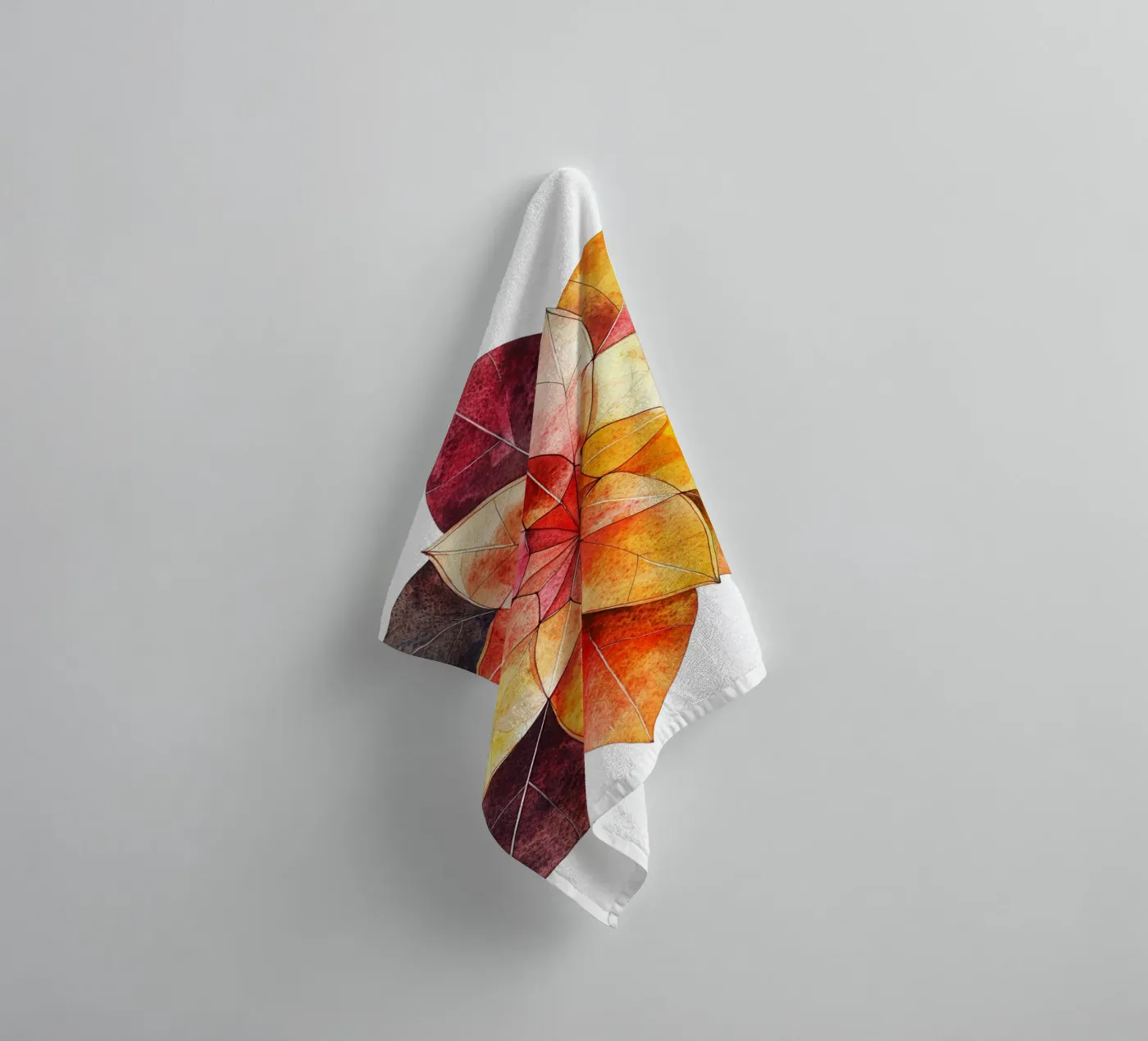 Fall Mandala towel by Spiritual Touch