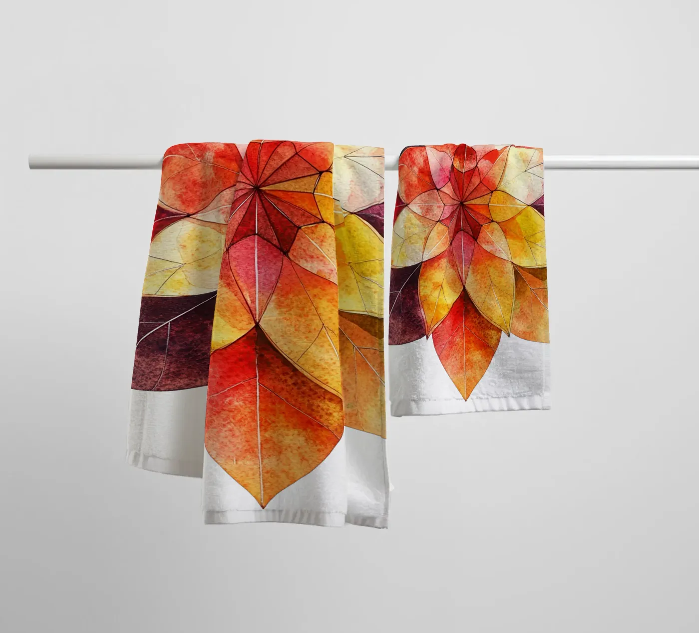 Fall Mandala towel by Spiritual Touch