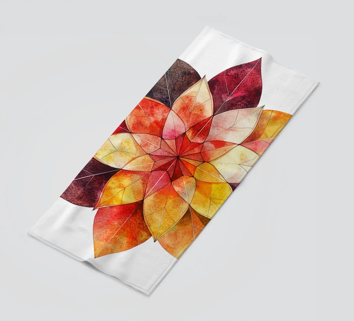 Herfst Mandala strandhanddoek van Spiritual Touch