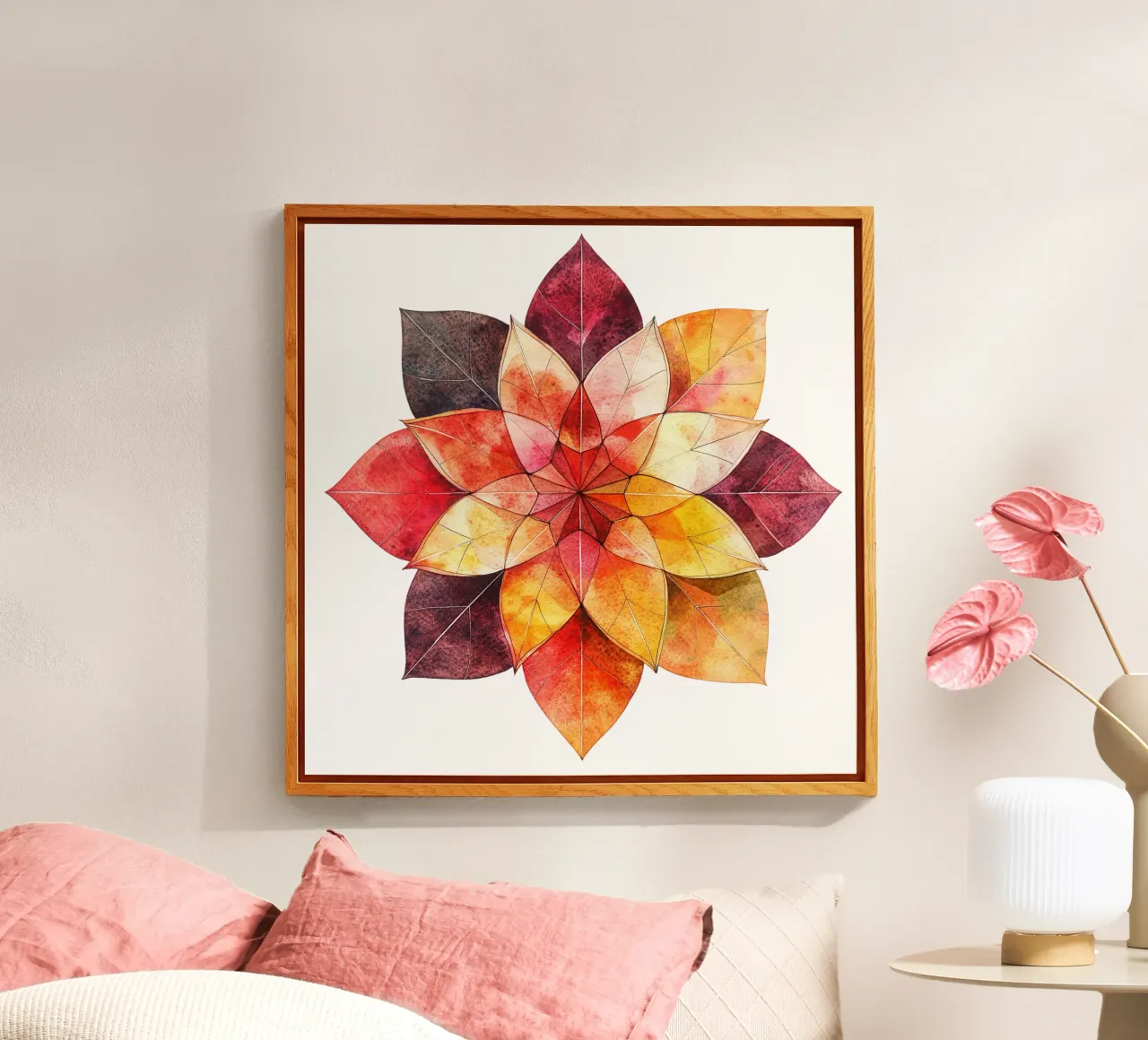 Fall Mandala acrylic glass by Spiritual Touch
