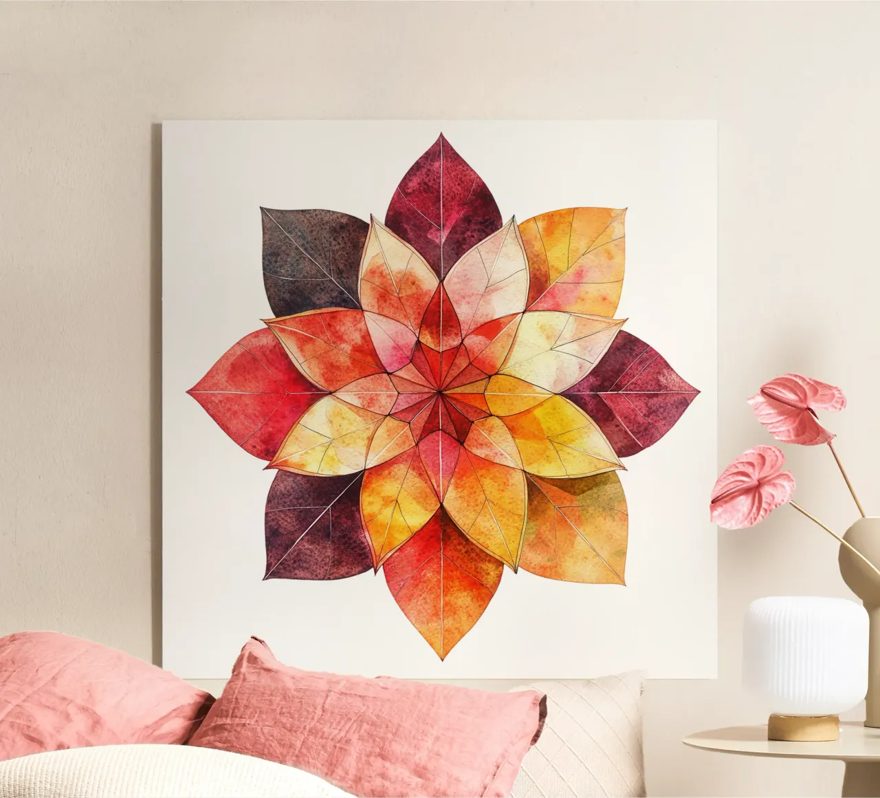 Fall Mandala acrylic glass by Spiritual Touch