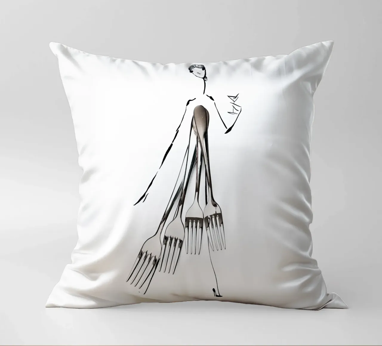 Forks cuscino da Gretchen Roehrs