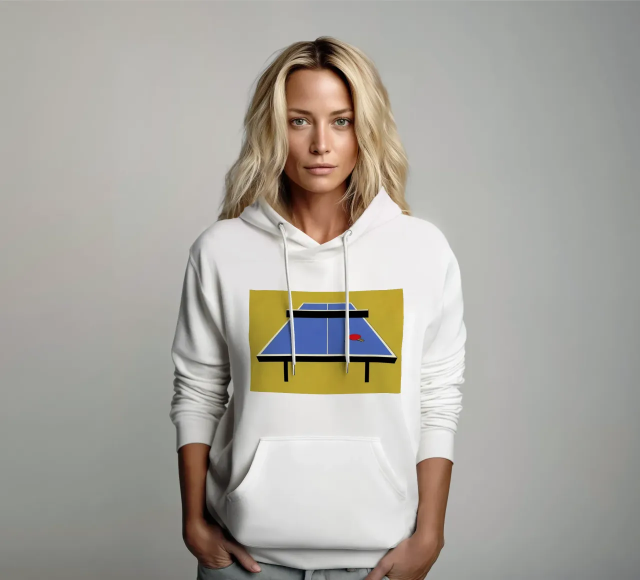 Ping Pong Table felpa con cappuccio da Rosi Feist