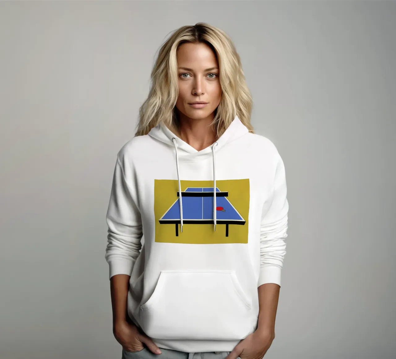 Ping Pong Table felpa con cappuccio da Rosi Feist