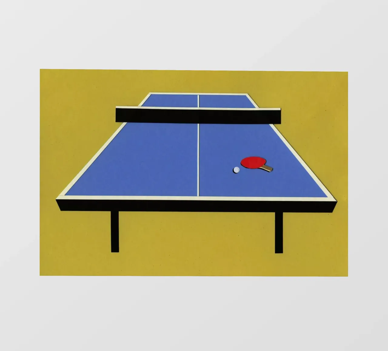 Ping Pong Table pellicola backlit da Rosi Feist