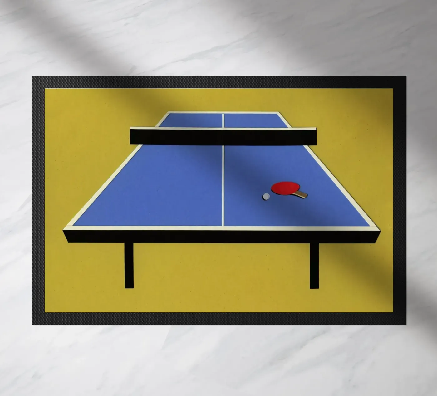 Ping Pong Table doormat by Rosi Feist