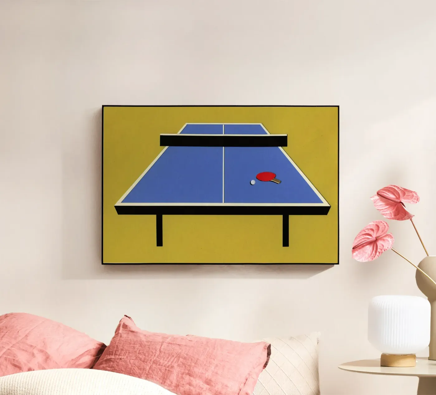 Ping Pong Table acrylic glass by Rosi Feist