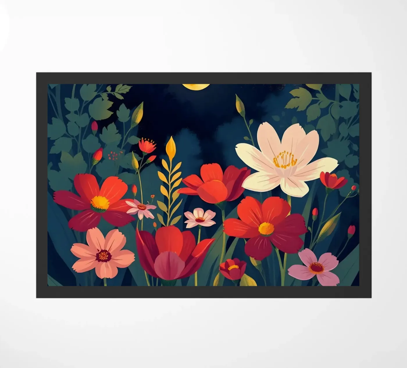 Moonlit Bloom doormat by Artistic-shop