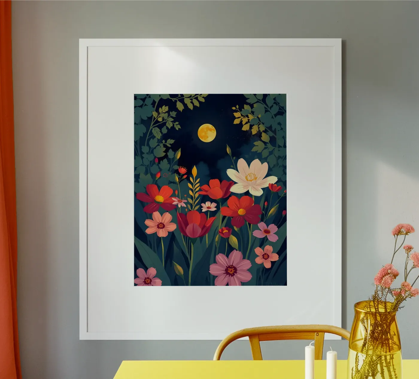 Moonlit Bloom poster by Artistic-shop