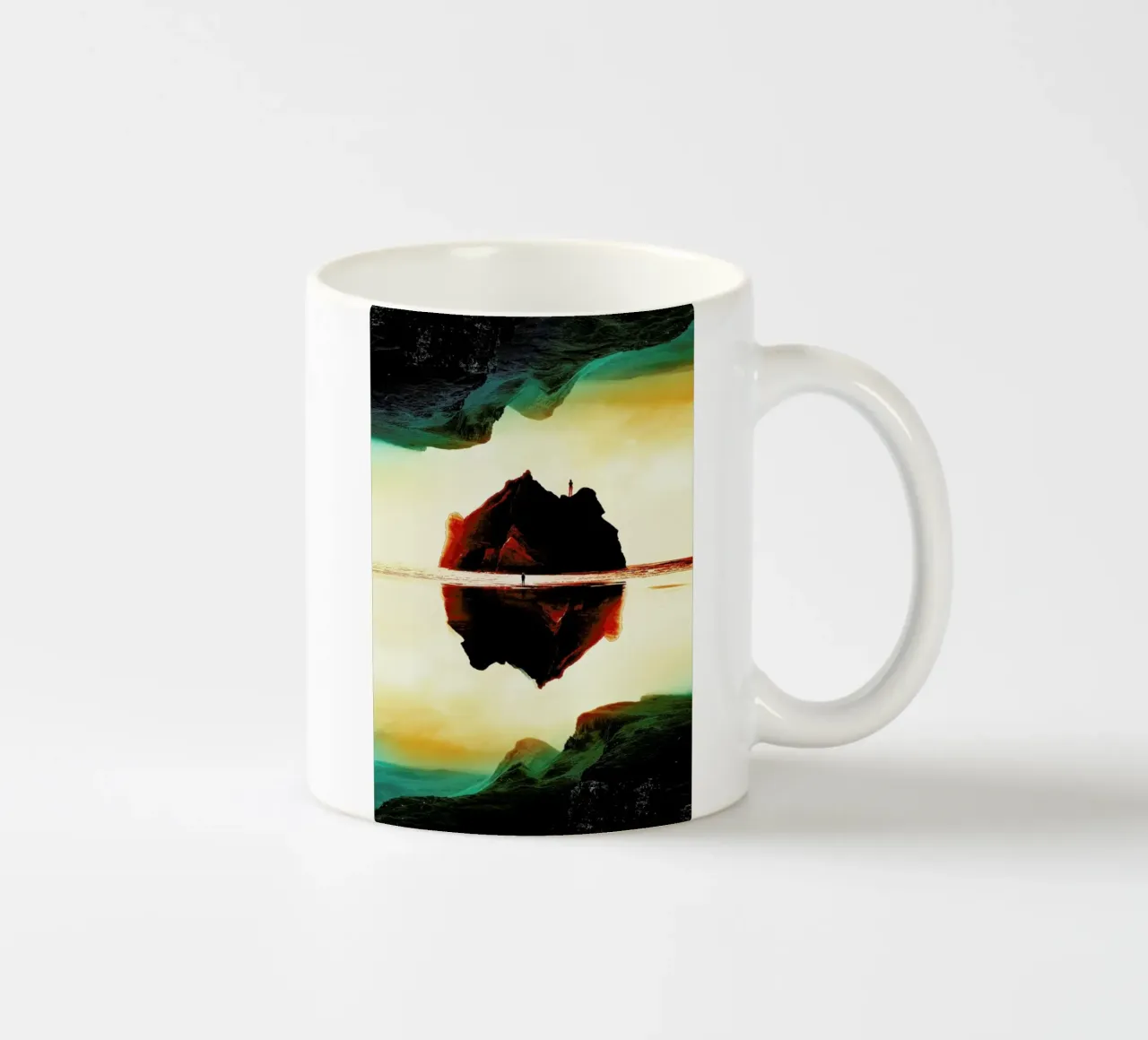 Isolation Island tazza in ceramica da Stoian Hitrov