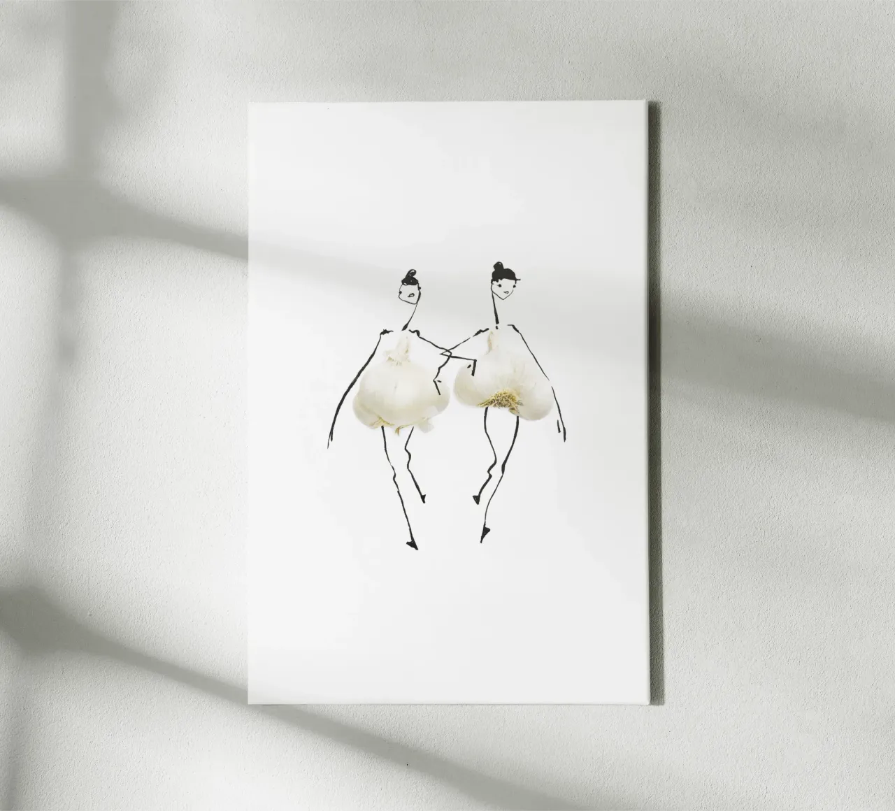 Garlic Duo tela con Cornice a cassetta da Gretchen Roehrs
