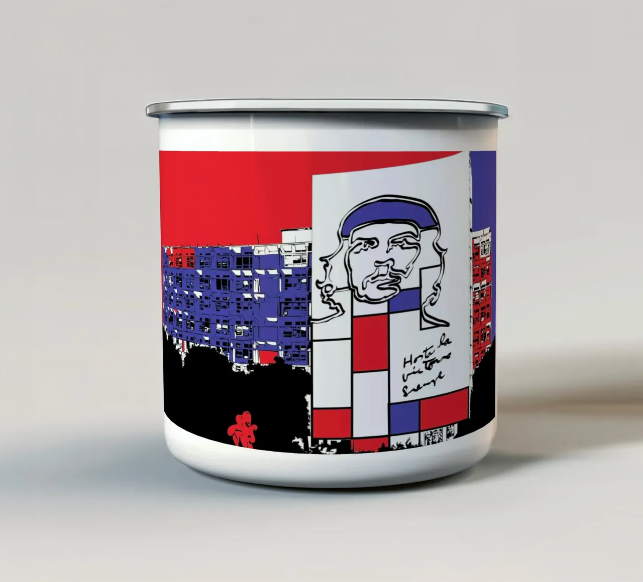 Plaza De La Revolucion tazza in smalto da Marcell Naubert