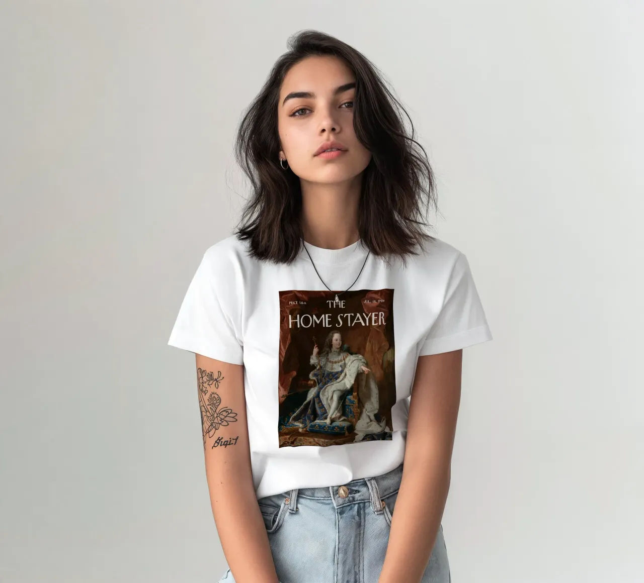 L'Home Stayer - Il re di Francia a Versailles t-shirt da Vintagrafica