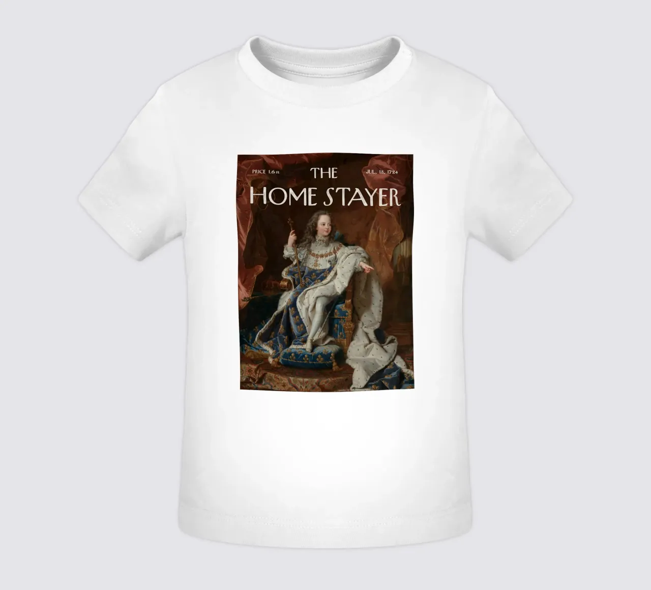 Der Heimkehrer - König von Frankreich in Versailles Baby T-Shirt von Vintagrafica