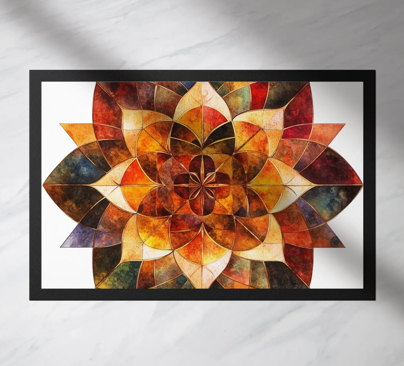 Fall Mandala Fußmatte von Spiritual Touch