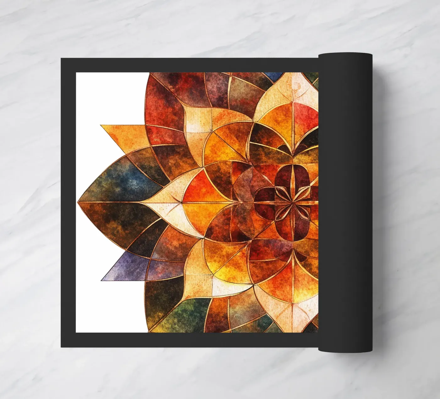 Fall Mandala Fußmatte von Spiritual Touch