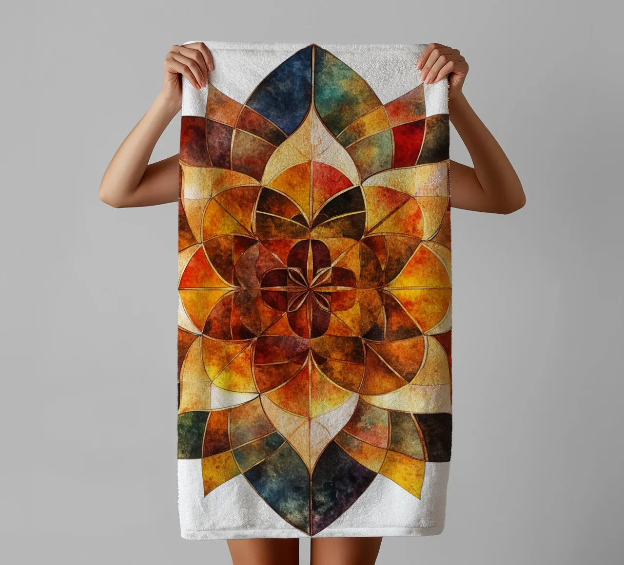 Fall Mandala towel by Spiritual Touch