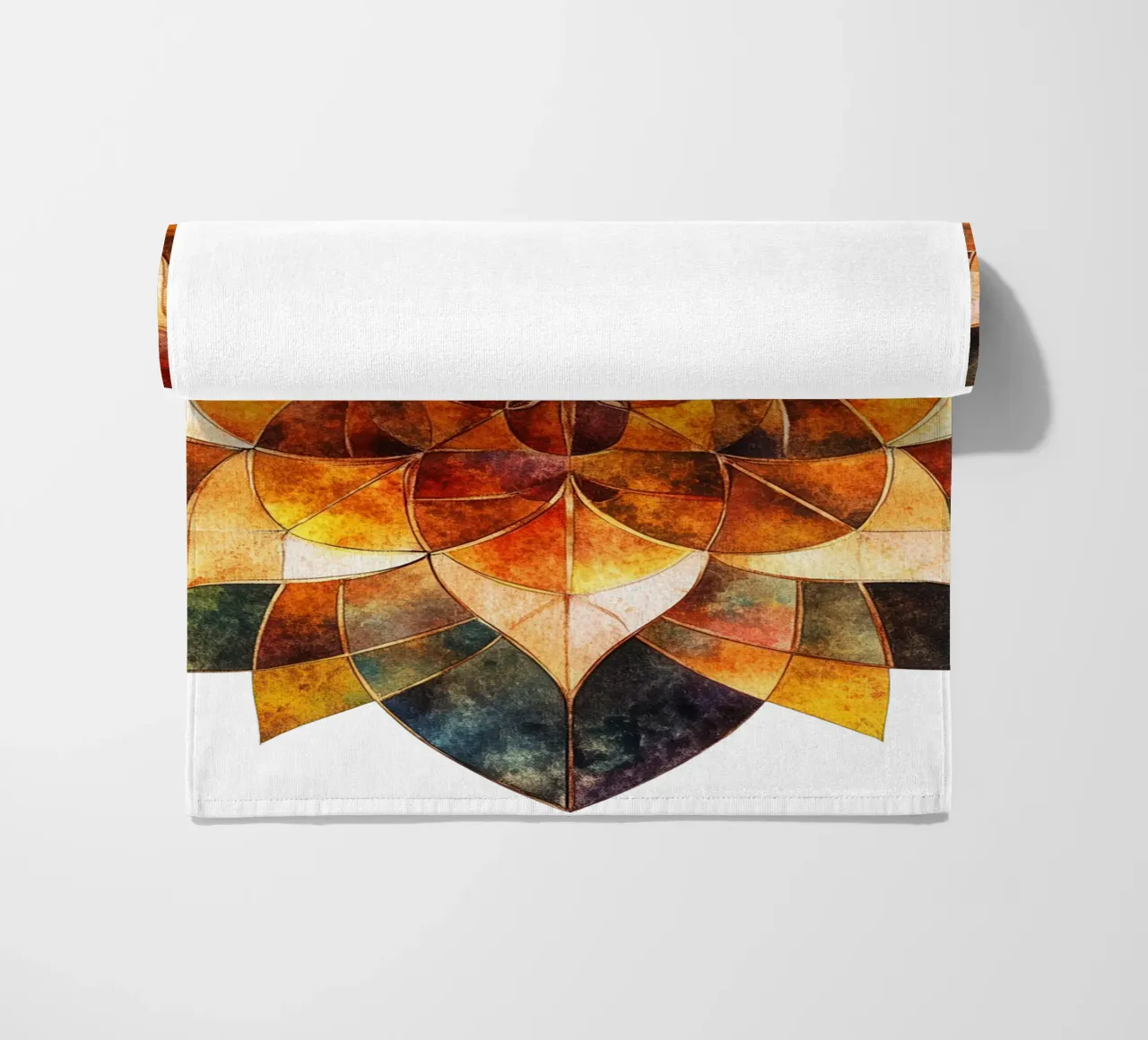 Fall Mandala beach towel by Spiritual Touch