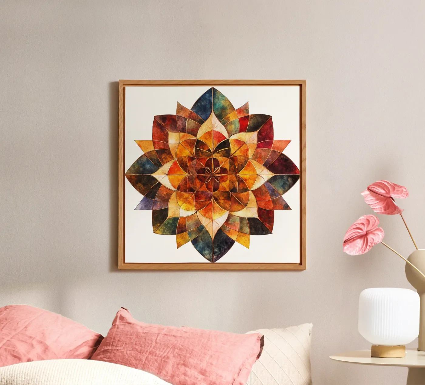 Mandala autunnale pannello forex da Spiritual Touch