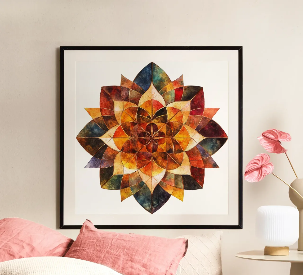 Herfst Mandala poster van Spiritual Touch
