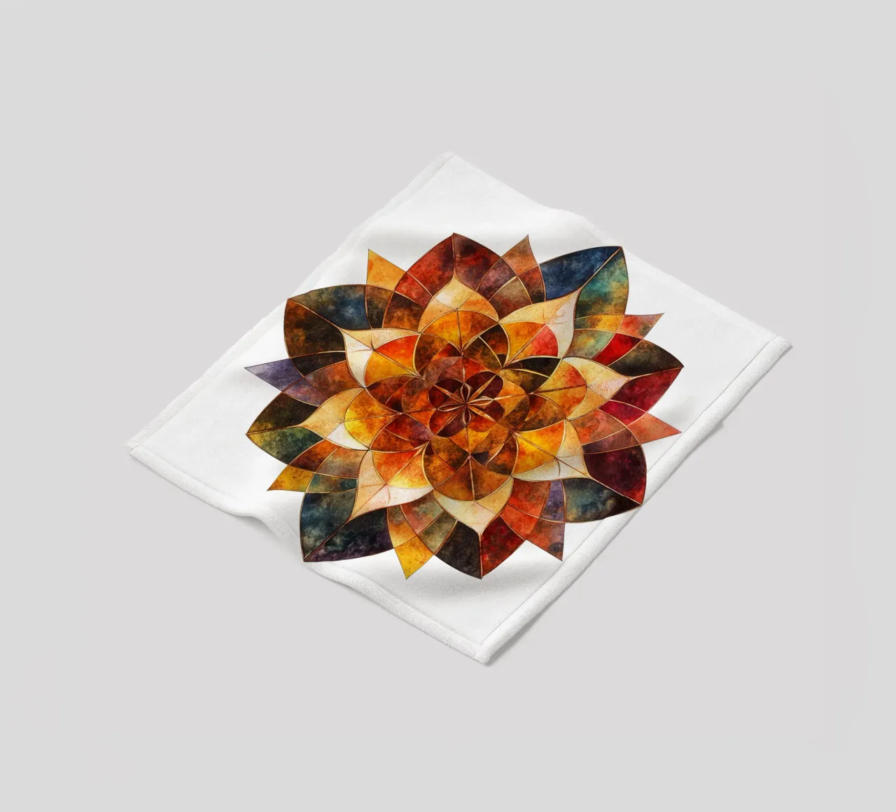 Herfst Mandala fleecedeken van Spiritual Touch