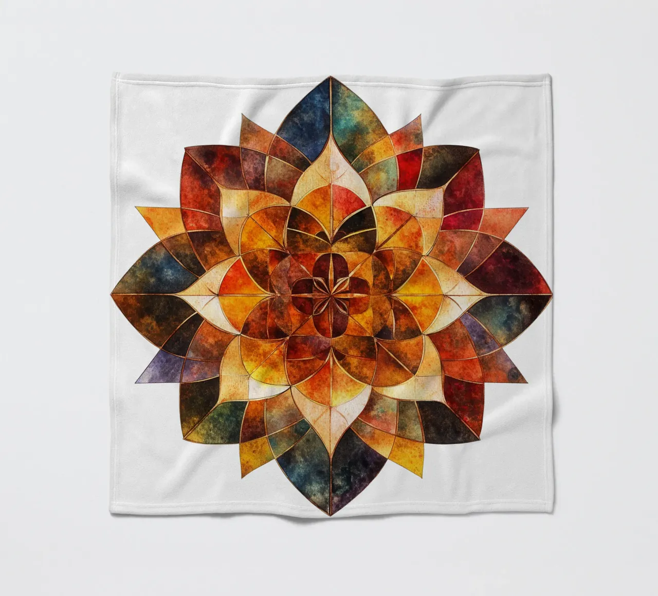 Herfst Mandala fleecedeken van Spiritual Touch