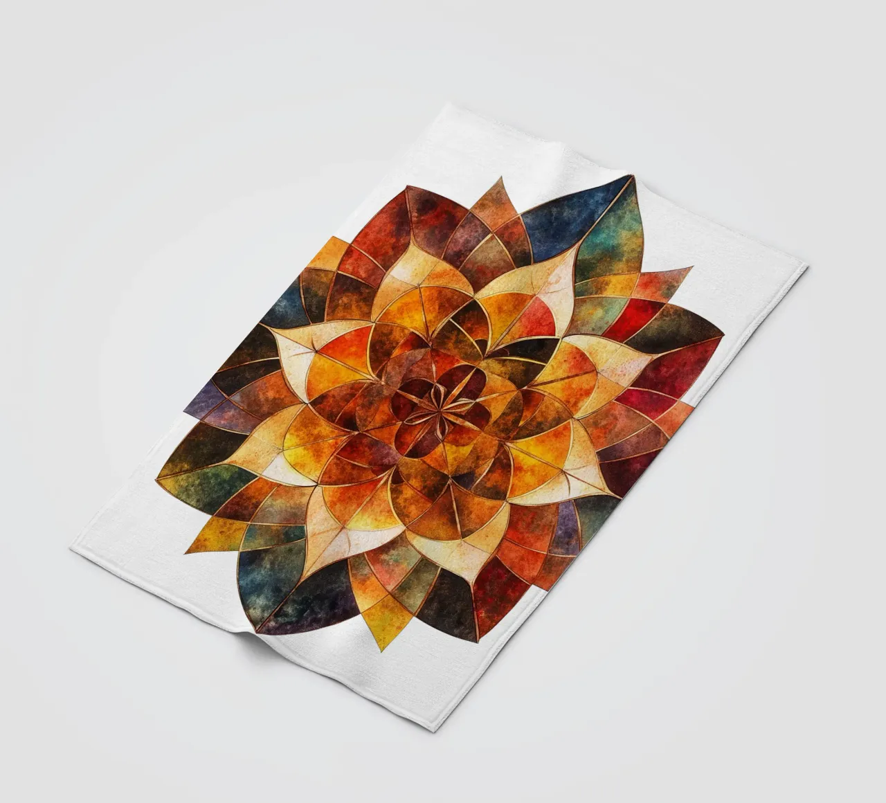 Herfst Mandala fleecedeken van Spiritual Touch