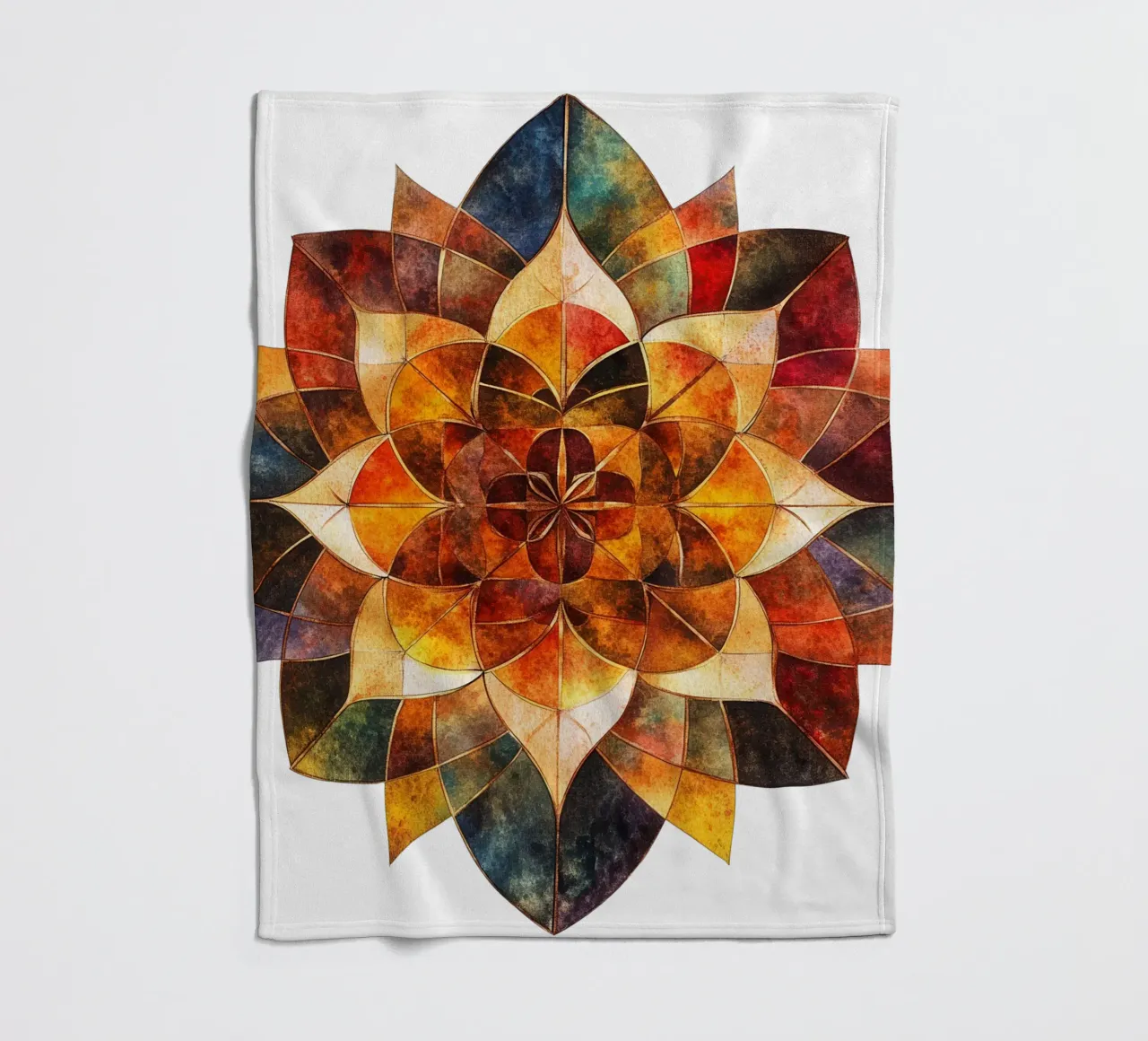 Herfst Mandala fleecedeken van Spiritual Touch