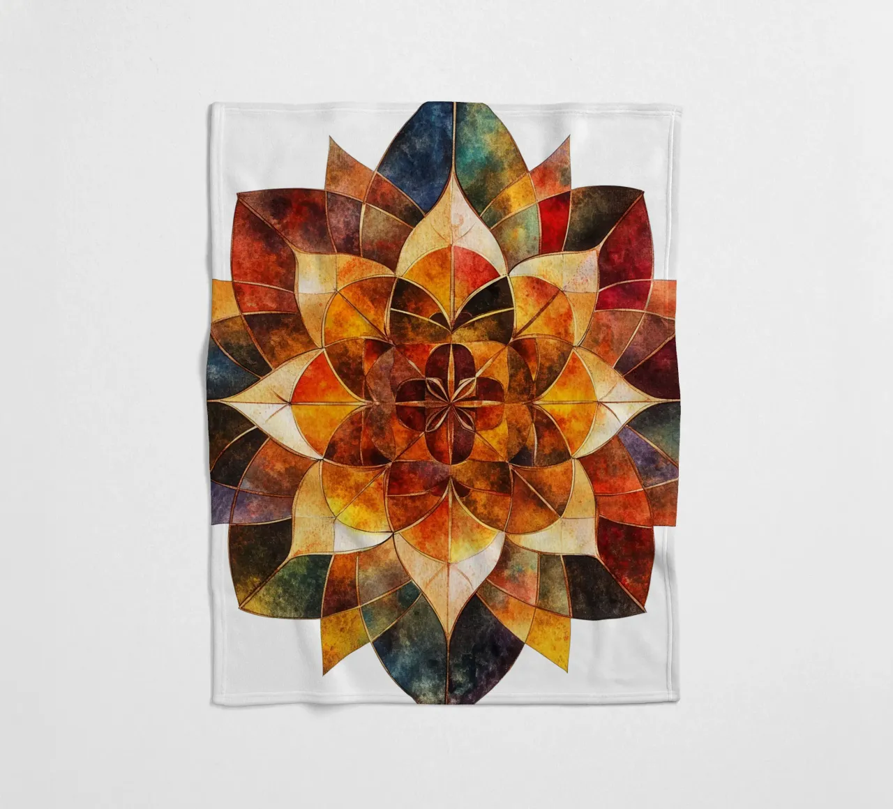 Herfst Mandala fleecedeken van Spiritual Touch