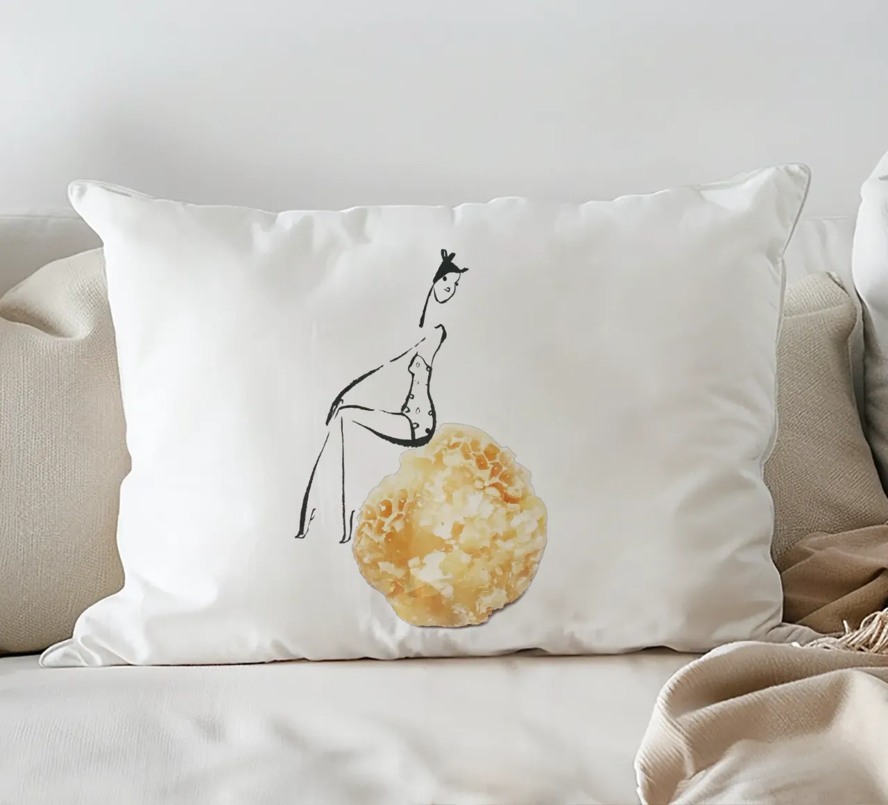 Honey cuscino da Gretchen Roehrs