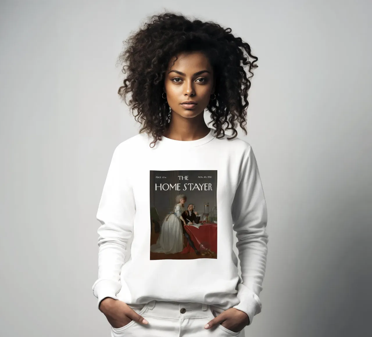 The Home Stayer - Antoine and Marie Lavoisier sweatshirt by Vintagrafica