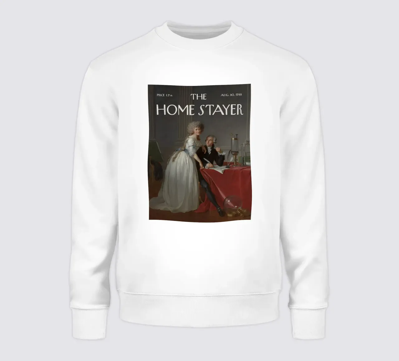 The Home Stayer - Antoine and Marie Lavoisier sweatshirt by Vintagrafica