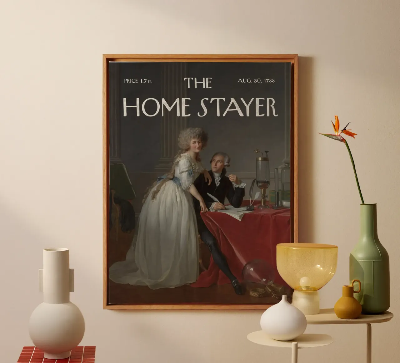 The Home Stayer - Antoine and Marie Lavoisier canvas by Vintagrafica