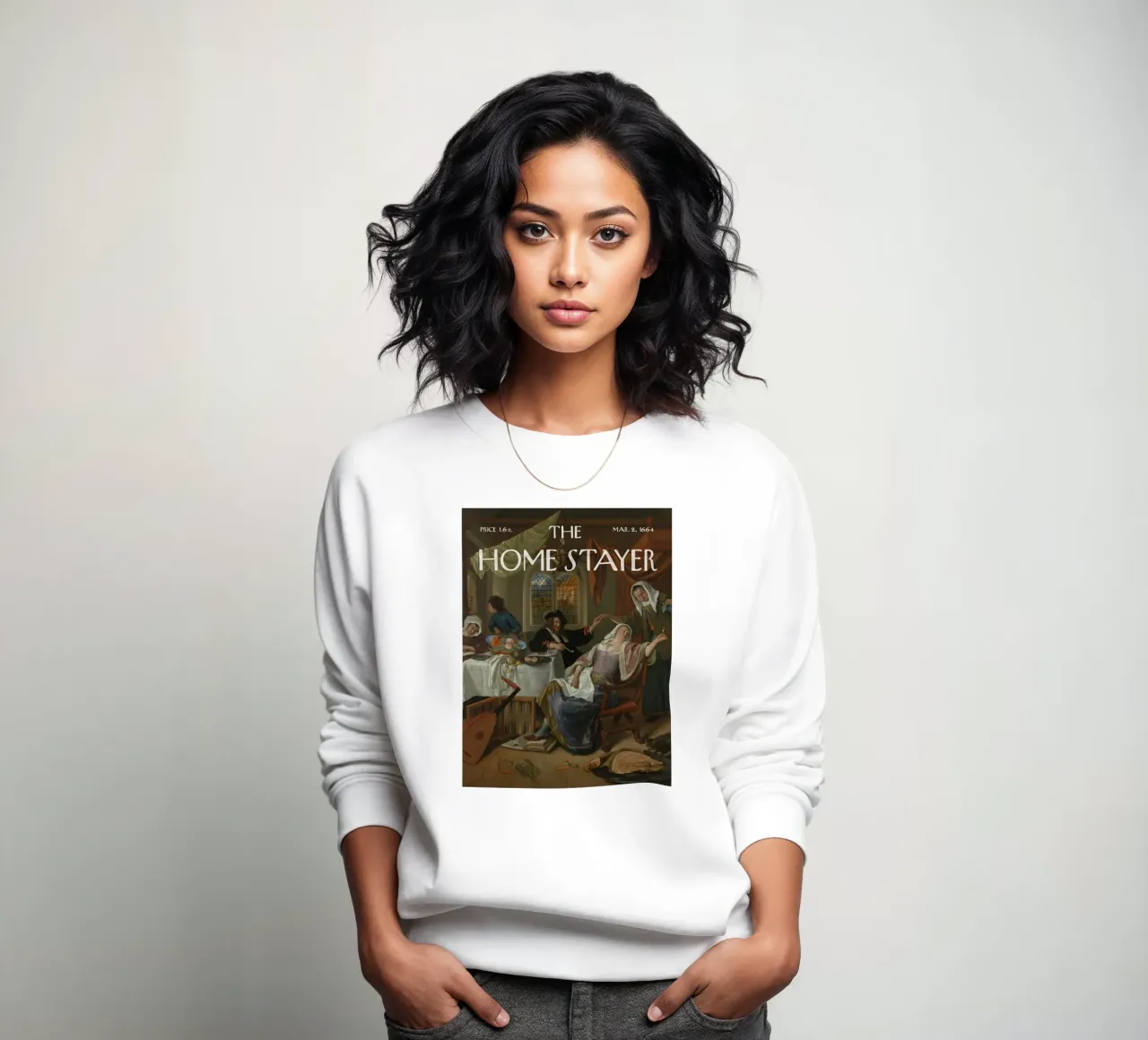 The Home Stayer - Vintage Party sweatshirt by Vintagrafica